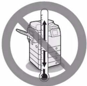 CANON imageRUNNER ADVANCE 400i - Avoid exposing the machine to rapid changes in ● temperature. - 1