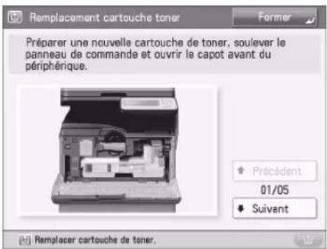 CANON imageRUNNER ADVANCE 400i - Lorsqu'un message d'erreur s'affiche - 1
