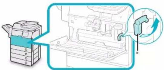 CANON imageRUNNER ADVANCE 400i - Abra la tapa frontal.02 - 4