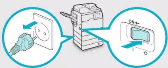 CANON imageRUNNER ADVANCE 400i - WARNING - 1