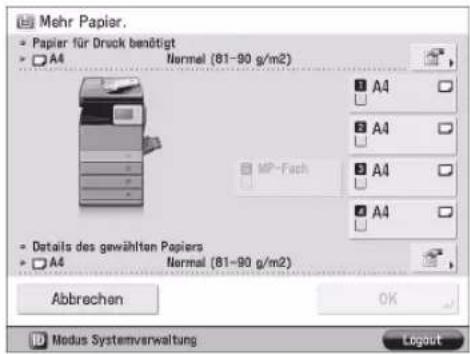CANON imageRUNNER ADVANCE 400i - HINWEIS - 1