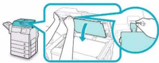 CANON imageRUNNER ADVANCE 400i - Gently open the feeder cover. - 9