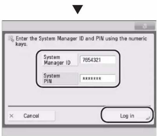 CANON imageRUNNER ADVANCE 400i - Logging In04 - 2