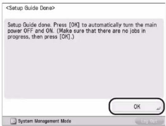 CANON imageRUNNER ADVANCE 400i - Closing the Setup Guide 15 - 1