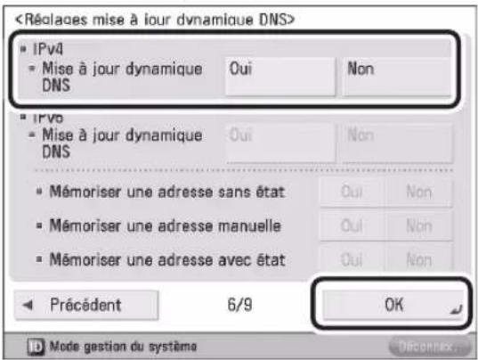 CANON imageRUNNER ADVANCE 400i - Définir  sous  → appuyer sur [OK]. - 1