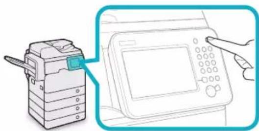 CANON imageRUNNER ADVANCE 400i - Energiespartaste - 1