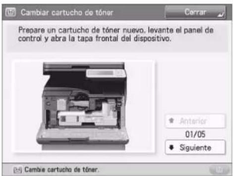 CANON imageRUNNER ADVANCE 400i - Sustituir el cartucho de tóner - 2