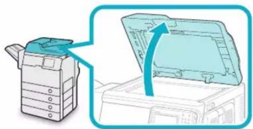 CANON imageRUNNER ADVANCE 400i - Gently open the feeder cover. - 7