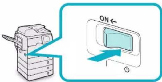 CANON imageRUNNER ADVANCE 400i - Das Ausschalten der Einheit - 1