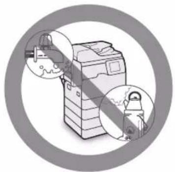 CANON imageRUNNER ADVANCE 400i - Avoid Installing the Machine in the Following Locations - 1