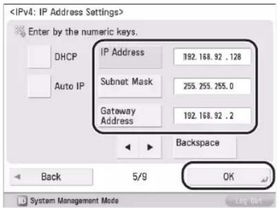 CANON imageRUNNER ADVANCE 400i - For manual entry: ● - 1