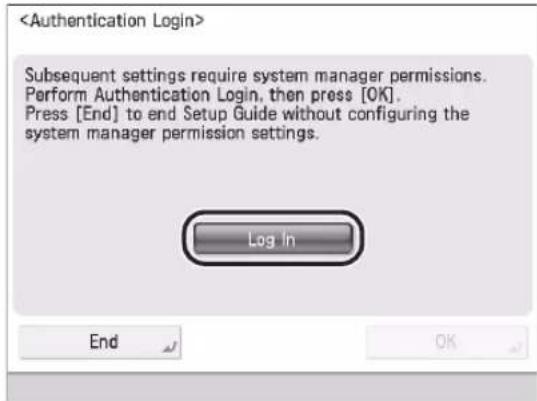 CANON imageRUNNER ADVANCE 400i - Logging In04 - 1
