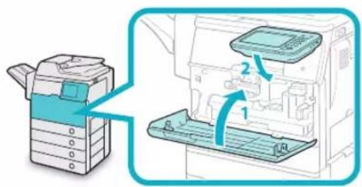 CANON imageRUNNER ADVANCE 400i - Aprire il pannello frontale.02 - 19