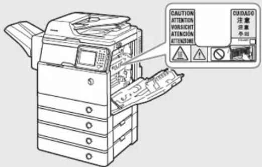 CANON imageRUNNER ADVANCE 400i - VORSICHT - 1