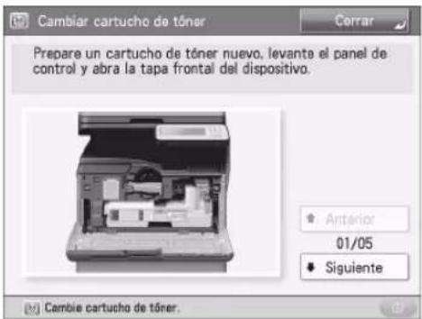 CANON imageRUNNER ADVANCE 400i - Cuando se muestre un mensaje de error - 1