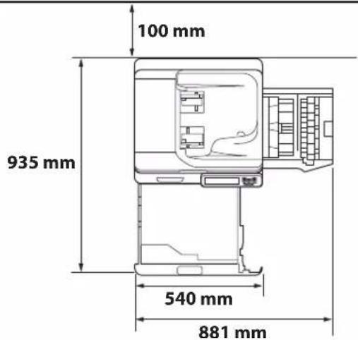 CANON imageRUNNER ADVANCE 400i - Prévoir une surface suffisante - 1