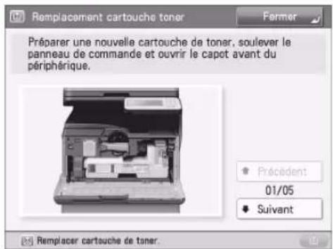 CANON imageRUNNER ADVANCE 400i - Remplacement de la cartouche de toner - 2