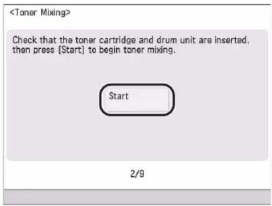 CANON imageRUNNER ADVANCE 400i - Mixing the Toner02 - 1