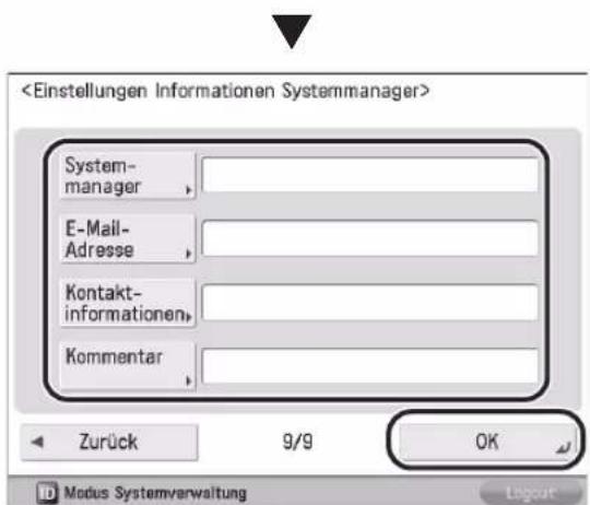 CANON imageRUNNER ADVANCE 400i - Definieren von Einstellungen zur 13 Systemverwaltung - 2