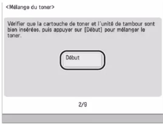 CANON imageRUNNER ADVANCE 400i - Mélange du toner02 - 1