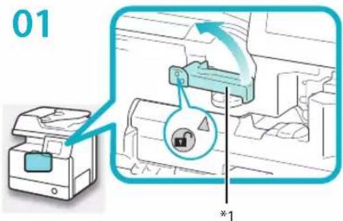CANON imageRUNNER ADVANCE 400i - Installing the Toner Cartridge - 1