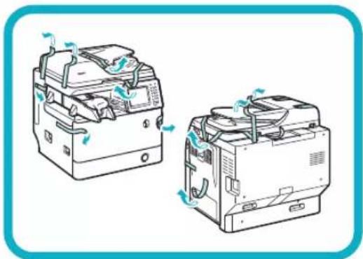 CANON imageRUNNER ADVANCE 400i - Transport de la machine sur le site d'installation et déballage - 2