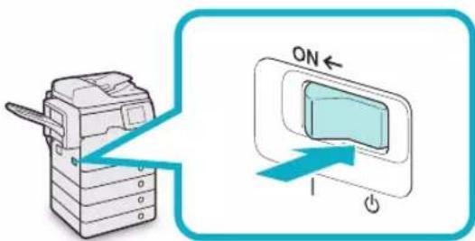 CANON imageRUNNER ADVANCE 400i - Fermeture de la machine - 1