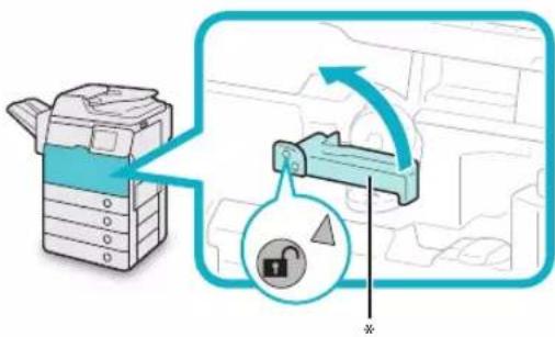 CANON imageRUNNER ADVANCE 400i - Remove the displayed toner cartridge. - 1