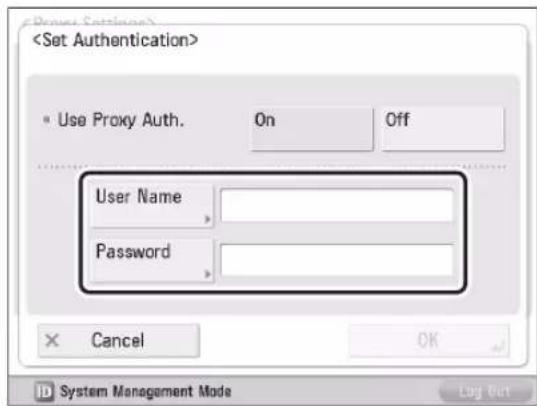 CANON imageRUNNER ADVANCE 400i - Setting the Proxy Server08 - 2
