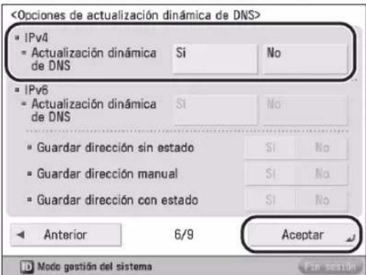 CANON imageRUNNER ADVANCE 400i - Especifique  para  → pulse [Aceptar]. - 1