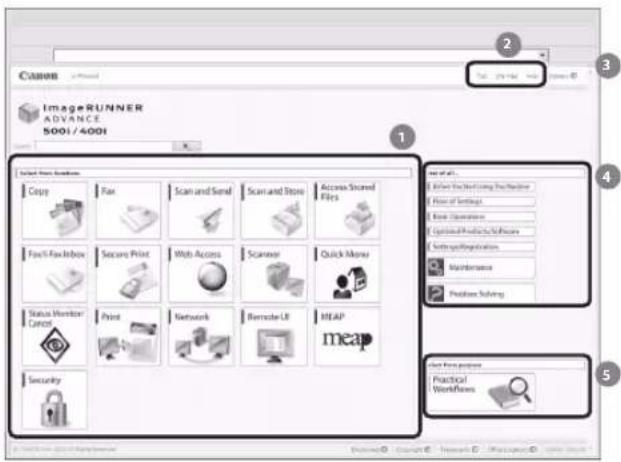 CANON imageRUNNER ADVANCE 400i - Top Page of the e-Manual - 1