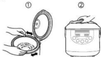 PANASONIC SR-TMJ181 - Ponga la olla interior en el cuerpo y cierre la tapa exterior. - 1