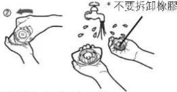 ② *不要拆卸橡膠