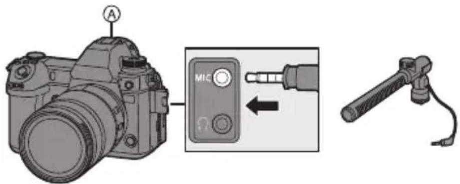 PANASONIC NN-SU66LS - Raccordez l'appareil photo au microphone extérieur. - 1