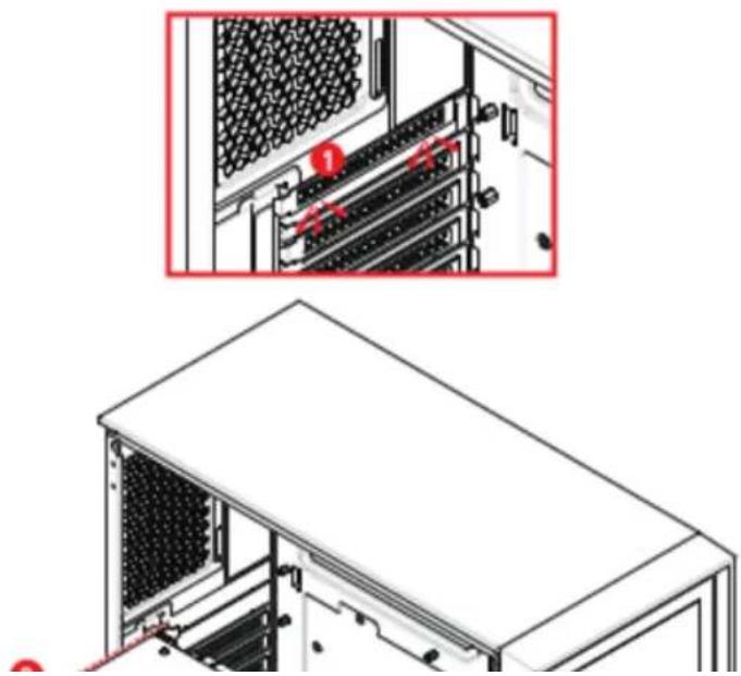 MSI MAG FORGE 320R AIRFLOW - Retrait du panneau avant - 3