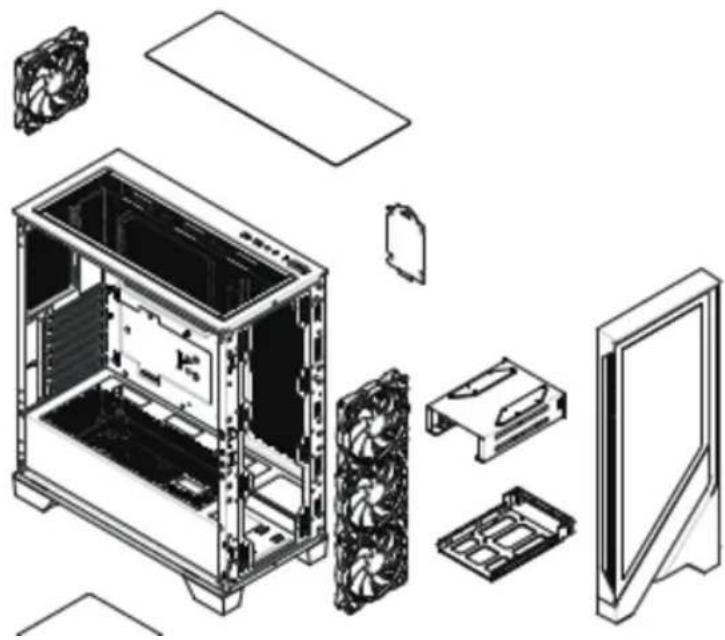 MSI MAG FORGE 320R AIRFLOW - Matériaux - 6