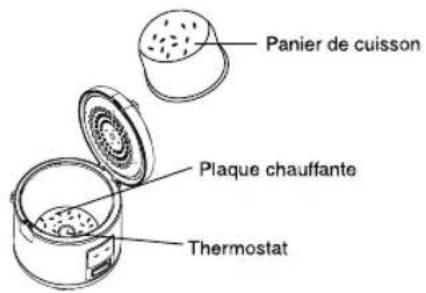 Panier de cuisson Plaque chauffante Thermostat