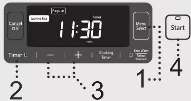 PANASONIC SR-AFM187 - Timer - 1