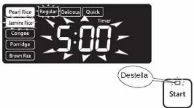 PANASONIC SR-AFM187 - Presione la tecla Timer 0. - 1