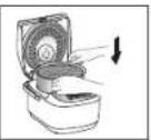 PANASONIC SR-AFM187 - Lavage du riz et ajout d'eau - 9