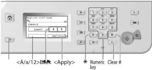 CANON imageRUNNER 2204N - Navigating the Menu and Text Input Method - 1
