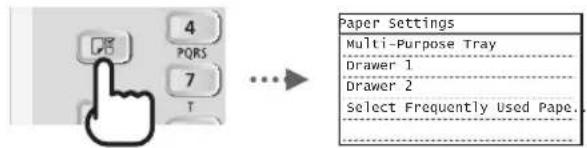CANON imageRUNNER 2204N - Setting a Paper Size and Type - 1
