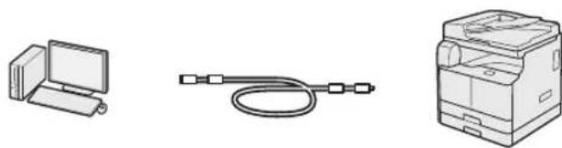 CANON imageRUNNER 2204N - Verbindung über ein USB-Kabel - 1