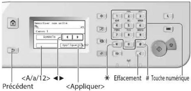 CANON imageRUNNER 2204N - Navigation dans le menu et méthode de saisie du texte - 1