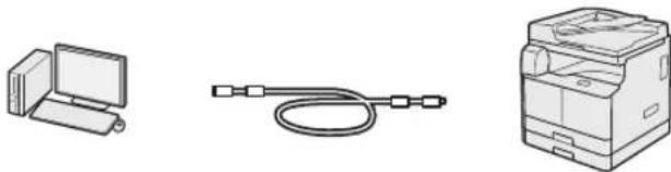 CANON imageRUNNER 2204N - Conexión con un cable USB - 1