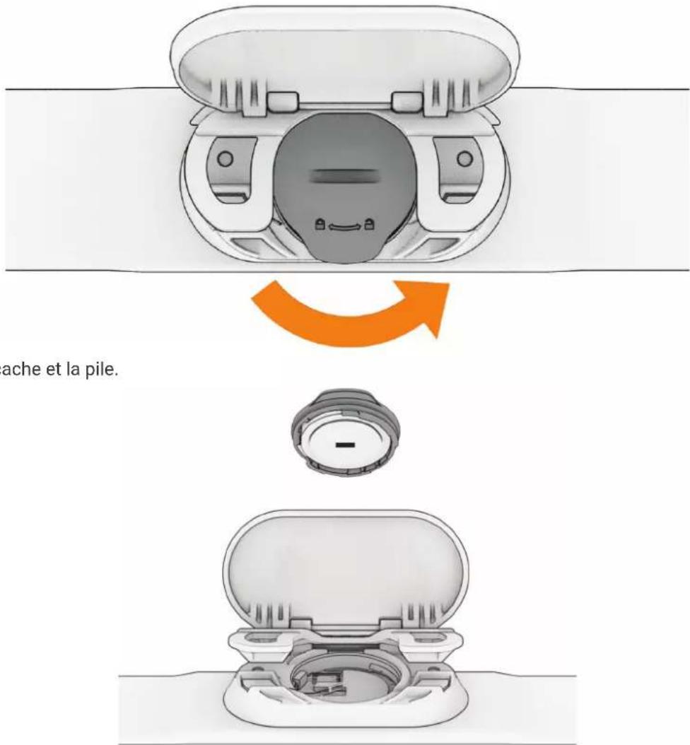 GARMIN HRM-Fit - Remplacement de la pile du moniteur de fréquence cardiaque - 1