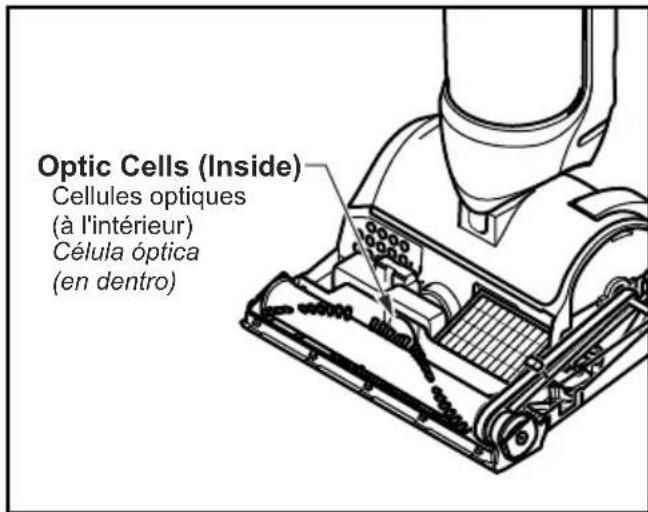 PANASONIC MC UL815 - Cleaning Dirt Sensor Optics - 1