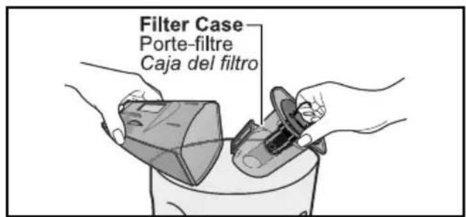 PANASONIC MC-BU100 - Cleaning Dust Cup and Filters - 1