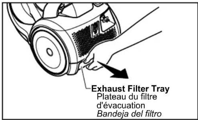 PANASONIC MC-CL945 - Exhaust Filter Changing - 1
