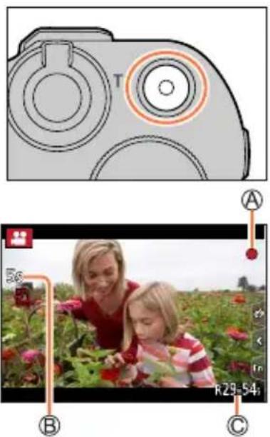 PANASONIC Lumix DC-ZS200D - Appuyez de nouveau sur la touche d'images animées pour arrêter de filmer. - 1
